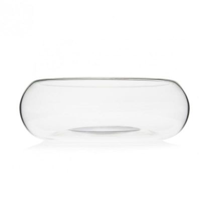 100% Chef Çift Taraflı Cam Sunum Tabağı, 22x9 cm
