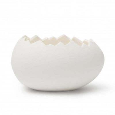 100% Chef - 100% Chef Jurassic Porselen Yumurta Sunum Tabağı, 13x9.5 cm, 8 adet