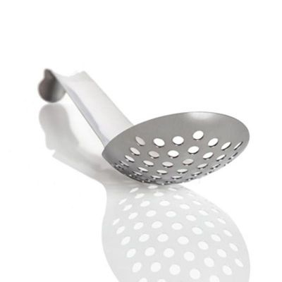 100% Chef - 100% Chef Lotus Delikli Hayvar Kaşığı, Çelik, 16 cm, 10 Adet (1)
