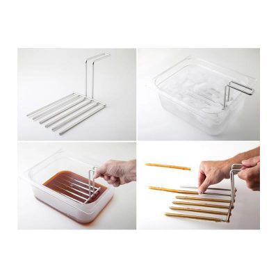 100% Chef Makaron Yapma Kiti, Çelik, XL