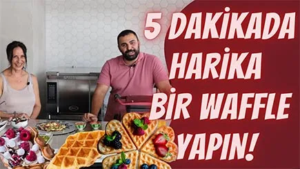 5 DAKİKADA HARİKA WAFFLE YAPIMI! | OMAKE WAFFLE MAKİNESİ