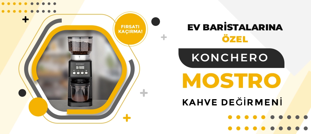 Konchero Mostro Ev Tipi Barista Kahve Değirmeni