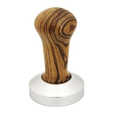 Cafemarkt - Cafemarkt Zebrano Tamper, Ahşap Saplı, 58 mm