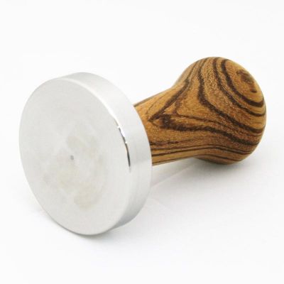 Cafemarkt - Cafemarkt Zebrano Tamper, Ahşap Saplı, 58 mm (1)