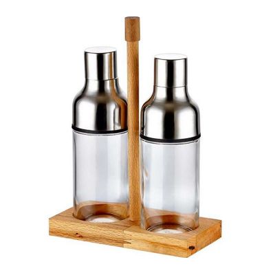 Biradlı - Biradlı Yağlık Takımı, Ahşap Standlı, 2'li, 300 cc