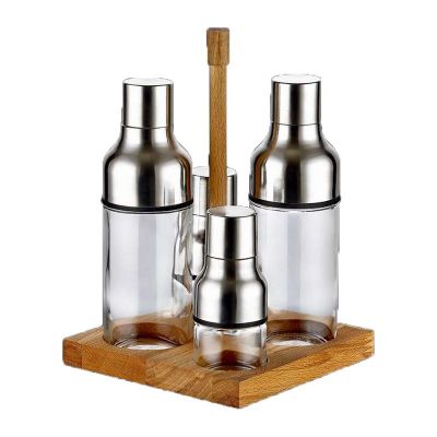 Biradlı - Biradlı Yağlık Takımı, Ahşap Standlı, 4'lü, 300 cc