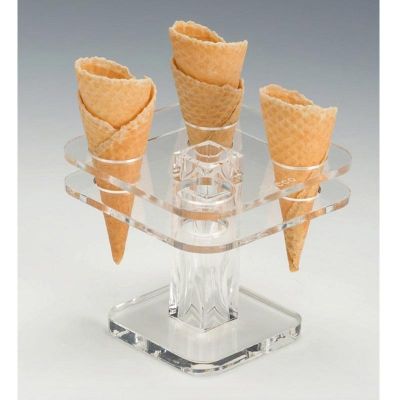 Zicco ZCP-762 Akrilik Dondurma Servis Standı, 13x13 cm