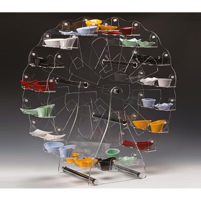 Zicco ZCP-481 Döner Teşhir Standı, 36 Bölmeli, 75 cm