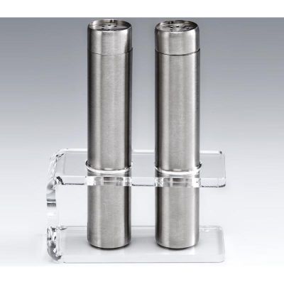 Zicco - Akrilik Standlı Tuzluk Biberlik Takımı 12cm