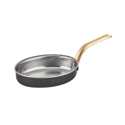 Altınbaşak - Altınbaşak Black Pearl Mini Oval Tava, 11x17 cm