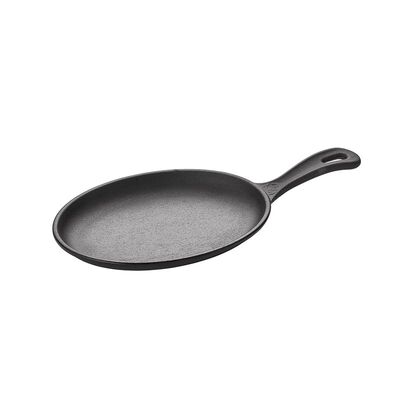 Altınbaşak - Altınbaşak Döküm Demir Oval Saplı Fajita Tavası, 21x15 cm