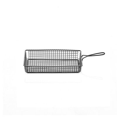 Altınbaşak - Altınbaşak Saplı Dikdörtgen Sunum Sepeti, 10x21 cm
