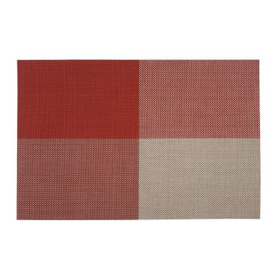 Zicco - Zicco Amerikan Servis, Plastik Örgülü, 30x45 cm, Kırmızı