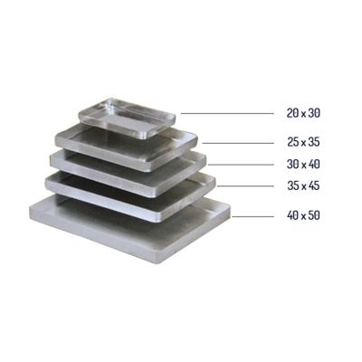 Almetal Köşeli Kalın Alüminyum Baklava Tepsisi, 1000 gr, 35x45x4 cm