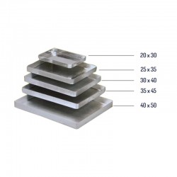 Almetal Köşeli İnce Tek Kullanımlık Baklava Tepsisi, 20x30x3 cm - Thumbnail