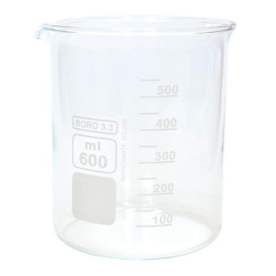 Cafemarkt - Cafemarkt Beher Form Borosilikat, Kısa, 600 ml