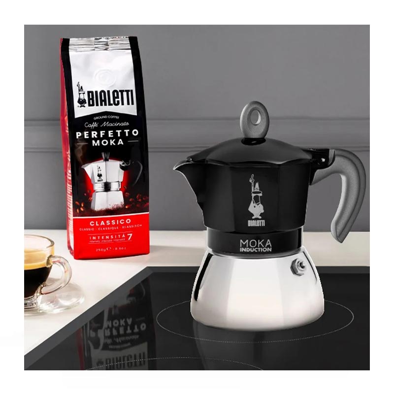 Bialetti İndüksiyon Moka Pot, 2 Cup, Siyah Fiyat