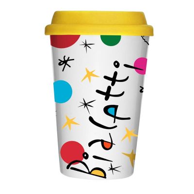 Bialetti Miro Take Away Kapaklı Porselen Mug