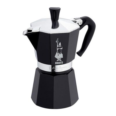 Bialetti - Moka Pot Siyah 6 Cup