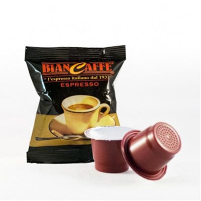 Bian Caffe Espresso %100 Arabica Kapsül Kahve, Nespresso Uyumlu, 7 gr