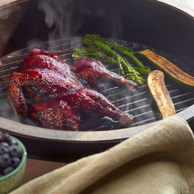 Big Green Egg XL Yarım Ay Dökme Demir Pişirme Izgarası