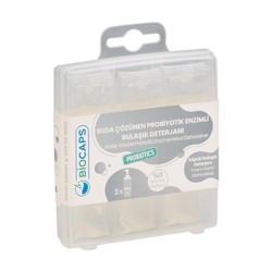 Biocaps HD 30 Suda Çözünen Probiyotikli Enzimli Bulaşık Deterjanı, 3x20 ml - Thumbnail