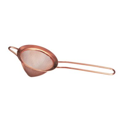Biradlı - Biradlı Bar Süzgeci, 8 cm, Bakır