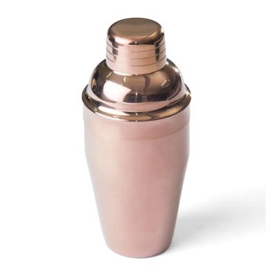 Biradlı - Biradlı Çelik Kokteyl Shaker, 350 cl, Bakır