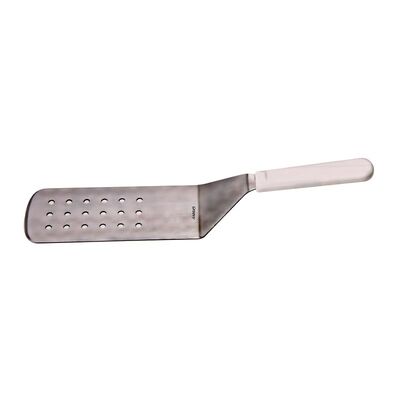 Biradlı - Biradlı Delikli Çelik Spatula, Belli, 25x7.5 cm