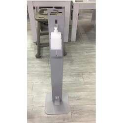 Biradlı Dezenfektan Standı, Pedallı, Antrasit - Thumbnail