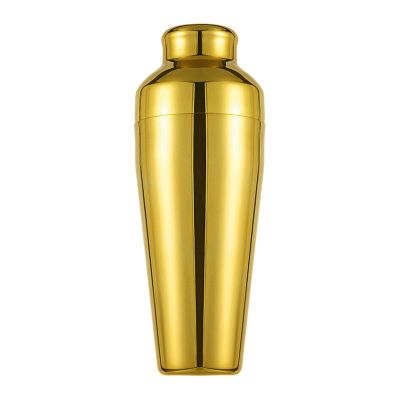 Biradlı - Biradlı Fransız Model Shaker, Çelik, 600 cl, Altın