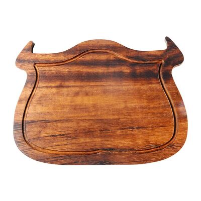 Biradlı - Biradlı İreko Ahşap Et Sunum Tahtası, 37x27 cm