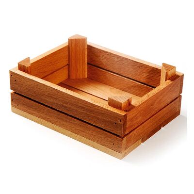 Biradlı - Biradlı Kayın Sunum Kasası, 13x17x6 cm
