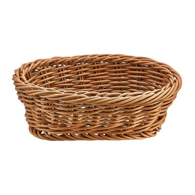 Biradlı - Biradlı Mini Oval Ekmek Sepet, Plastik, 18x12x6 cm