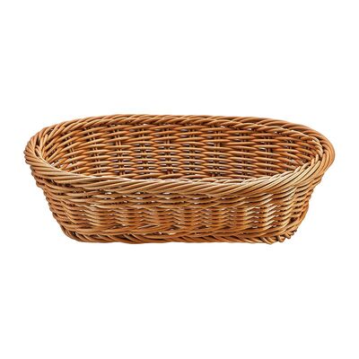 Biradlı - Biradlı Oval Ekmek Sepeti, Plastik, 24x16x7 cm
