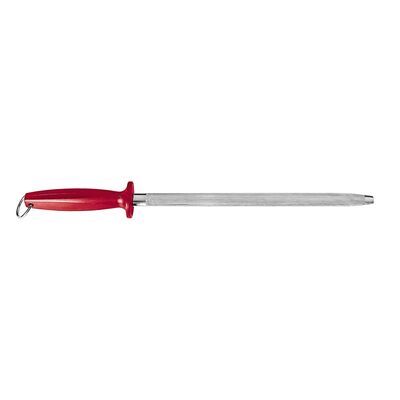 Biradlı - Biradlı Plastik Saplı Oval Masat, 25 cm, Kırmızı