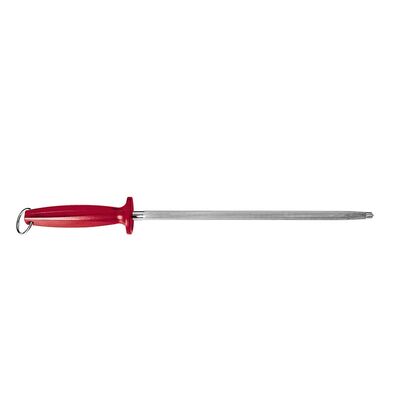 Biradlı - Biradlı Plastik Saplı Yuvarlak Masat, 25 cm, Kırmızı