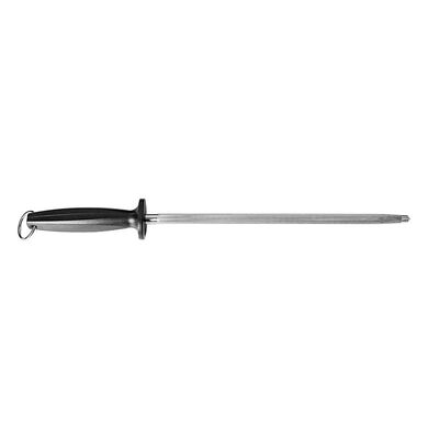 Biradlı - Biradlı Plastik Saplı Yuvarlak Masat, 30 cm, Siyah