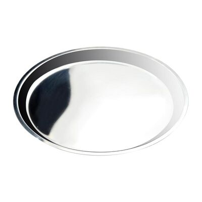 Biradlı - Biradlı Servis Sunum Tepsi, Çelik, 21 cm