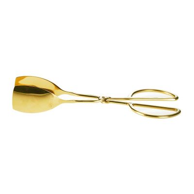 Biradlı - Biradlı Spatula Servis Maşası, 26 cm, Altın