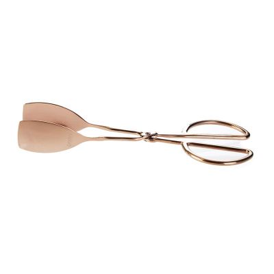Biradlı - Biradlı Spatula Servis Maşası, 26 cm, Bakır