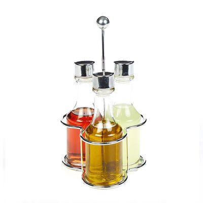 Biradlı - Biradlı Tel Standlı Yağlık Takımı, 3'lü, 130 cc