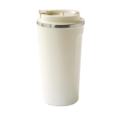 Black Goat M3 Çift Cidarlı Termos Mug, 500 ml, Beyaz