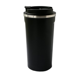 Black Goat M3 Çift Cidarlı Termos Mug, 500 ml, Siyah - Thumbnail