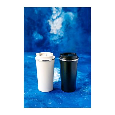Black Goat M3 Çift Cidarlı Termos Mug, 500 ml, Siyah