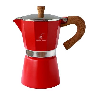 Black Goat Moka Pot, 6 Cup, Kırmızı