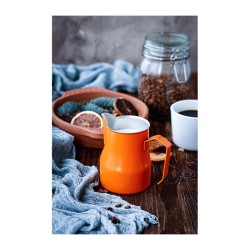 Black Goat Paslanmaz Pitcher Süt Potu, 500 ml, Turuncu - Thumbnail