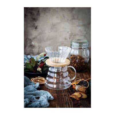 Black Goat V60 02 Cam Dripper, Şeffaf
