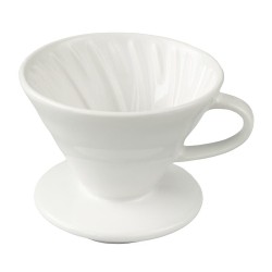 Black Goat V60 02 Seramik Dripper, Beyaz - Thumbnail