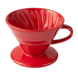 Black Goat V60 02 Seramik Dripper, Kırmızı - Thumbnail